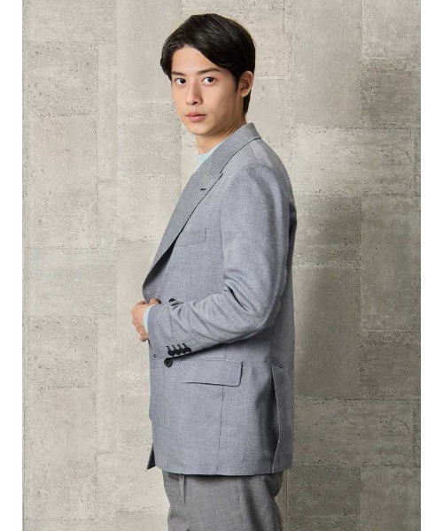 [新品タグ付]Perfect suitfactoryスーツセットアップ リネン混 Perfect Suit FActory ジャケット テーラードジャケット リネン