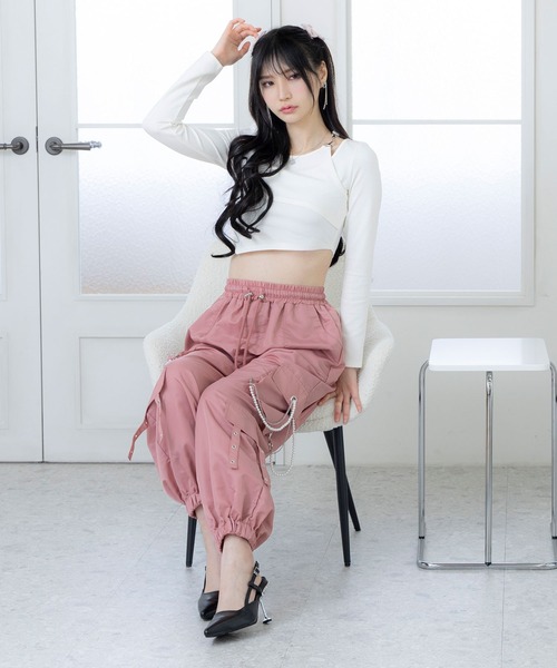 DearMyLoveMillor（ディアマイラブミラー） カーゴパンツ パール