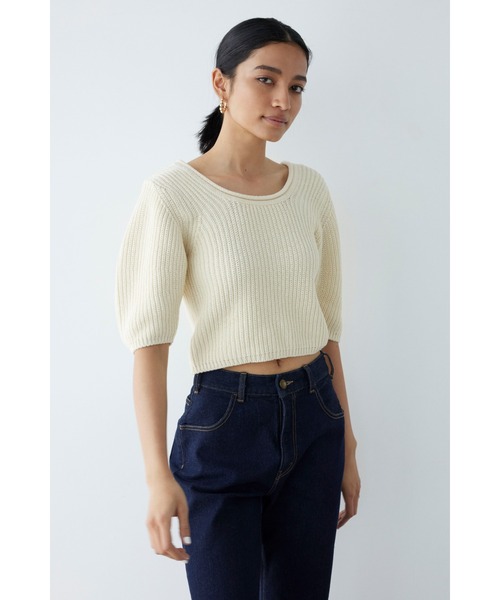 新品☆ALEXIA STAM 　Uネックニットトップス ALEXIA STAM ニット セーター U Neck Knit Top /Uネックニット