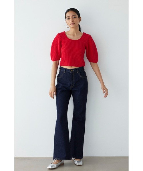 ALEXIA STAM ニット セーター U Neck Knit Top /Uネックニット