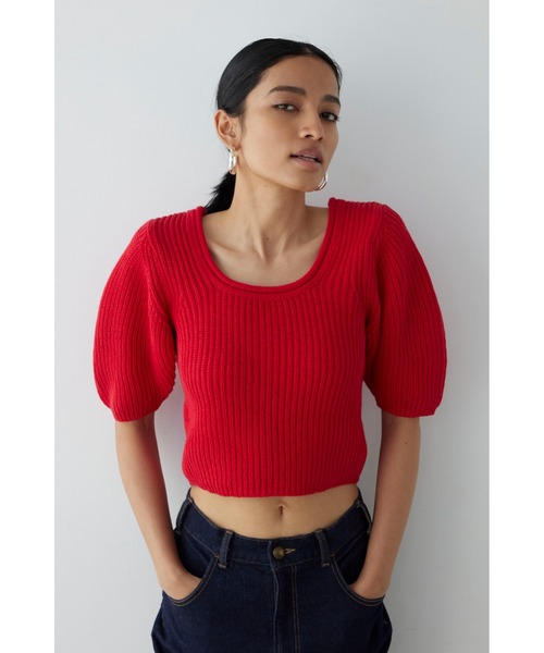 品良く着こなすため セーター ニット STAM ALEXIA U /Uネックニット Top Knit Neck トップス
