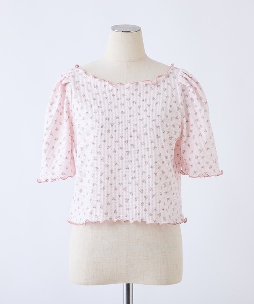 one after another NICE CLAUP tシャツ Tシャツ 花柄サーマルトップス