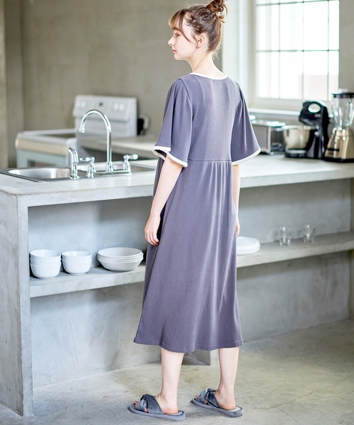 Rosemadame（ローズマダム） マタニティ テレコバイカラーネグリジェ