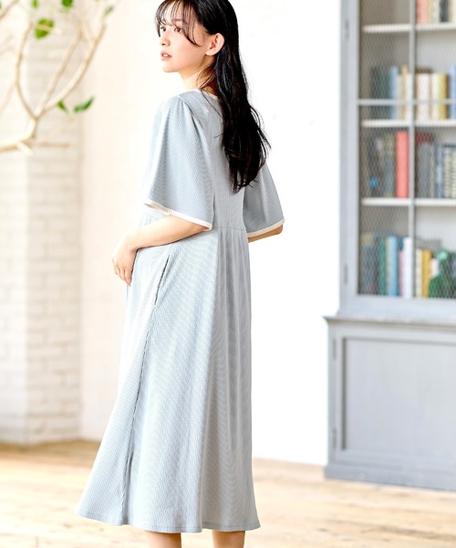 Rosemadame（ローズマダム） マタニティ テレコバイカラーネグリジェ