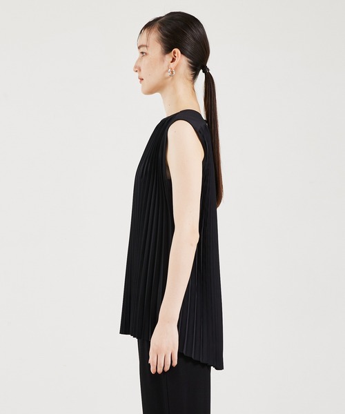 qualite（カリテ） ブラウス シャツ サーキュラープリーツブラウス