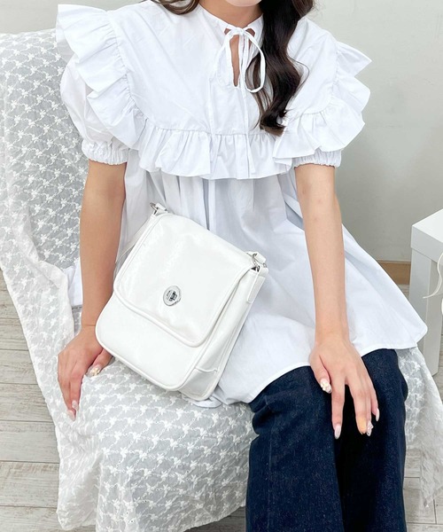 frunco チュニック 「各サイト限定価格」BIGカラーAラインチュニック