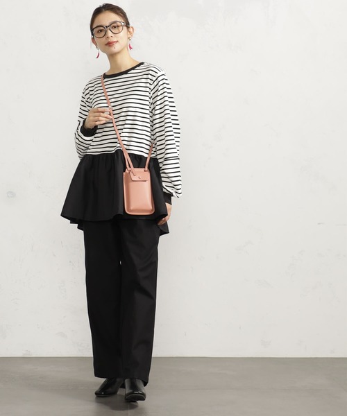 tシャツ テープ切替ゆったりプルオーバー レディース mmpo426e.jpg?v=1724638909
