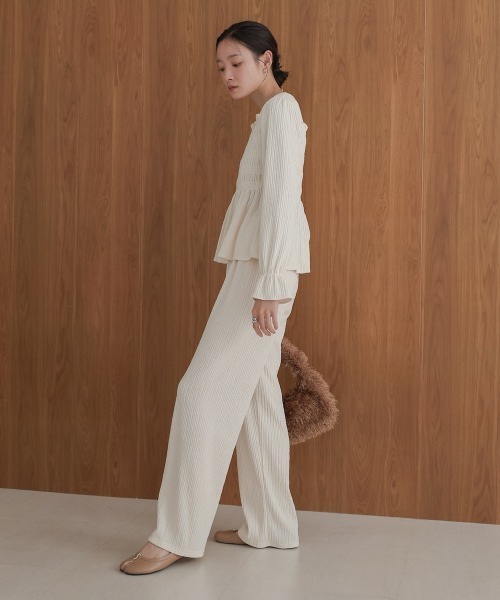 BAB（バブ） セットアップ スクエアネックトップス＋リラックスパンツ