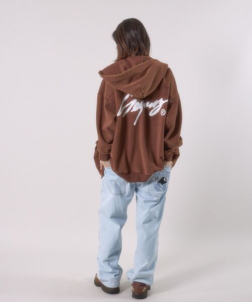 SEQUENZ パーカー ブラウン Mサイズ SEQUENZE パーカー ＊新色追加「SEQUENZ（シークエンズ）」LOGO
