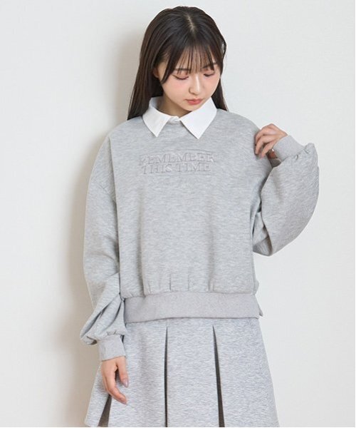♡lol♡ 　キッズ　130 LOVETOXIC トレーナー 衿つきダンボールプルオーバー キッズ 子供服