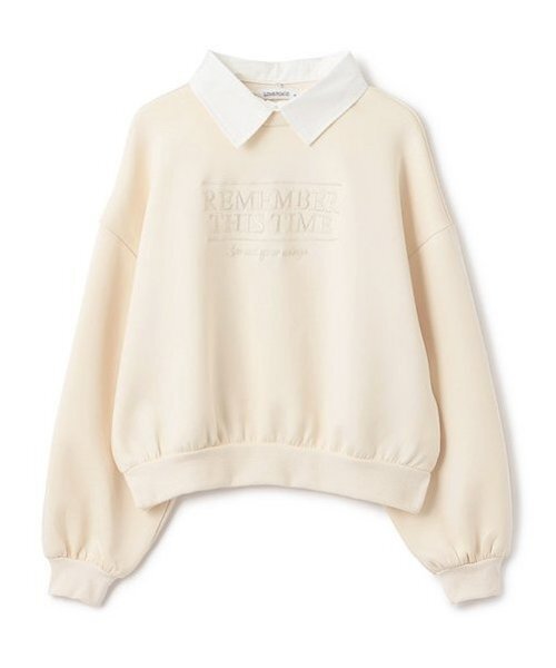 LOVETOXIC トレーナー 衿つきダンボールプルオーバー キッズ