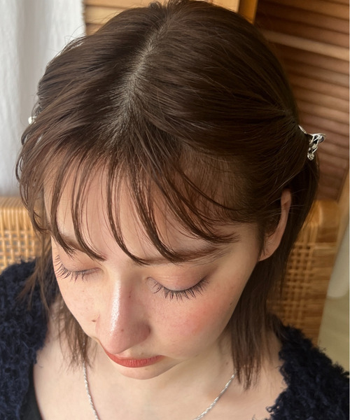 ciite' ヘアクリップ メタル変形ハートミニヘアクリップ（2個セット