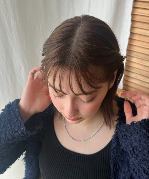 ciite' ヘアクリップ メタル変形ハートミニヘアクリップ（2個セット