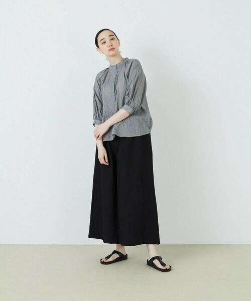 「ADIEU TRISTESSE」 長袖ブラウス 38 ブルー系その他 レディース conges payes ADIEU TRISTESSE 「conges TRISTESSE」 長袖