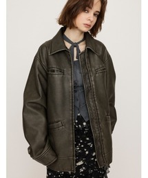 SLY レザージャケット ライダース VINTAGE BOXY F/LEATHER JK