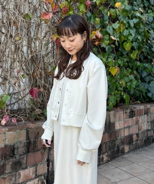 B：MING by BEAMS ワンピース カット カーディガン × セット（S