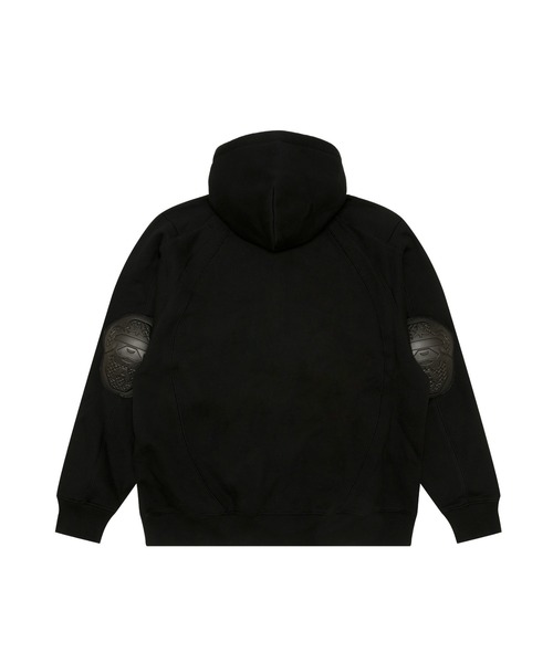 AAPE BY A BATHING APE / HALF BUTTON HOODIE/パーカー/L/コットン/BLK/AAPSWMB383XXN AAPE BY A BATHING APE（エーエイプバイアベイシングエイプ） パーカー