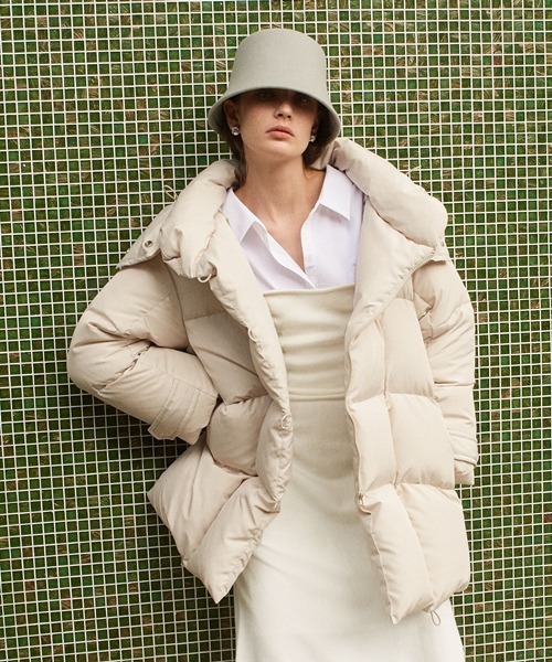 SNIDEL（スナイデル） ダウンコート 0 ベージュ レディース : ZOZOTOWN