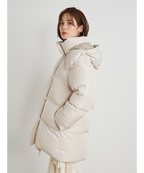 SNIDEL（スナイデル） ダウンコート 0 ベージュ レディース : ZOZOTOWN