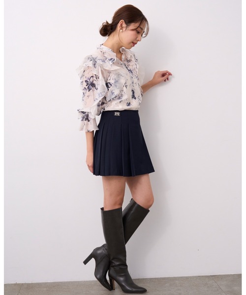 SNIDEL｜シアーフリルブラウス | Rakuten Fashion(楽天