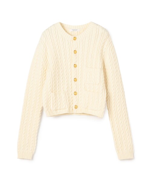 MACPHEE 「MACPHEE」 ニットカーディガン S ベージュ レディース