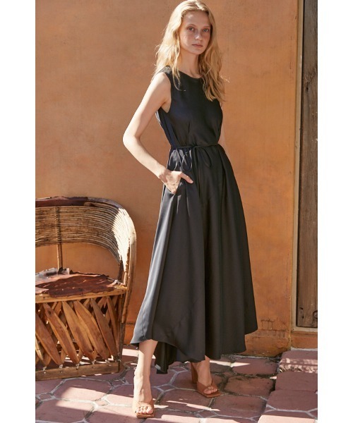 Estella.K ワンピース Ella Satin Long Dress サテンバイアス