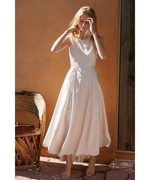 Estella.K ワンピース Ella Satin Long Dress サテンバイアス