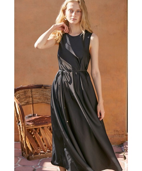 Estella.K ワンピース Ella Satin Long Dress サテンバイアス