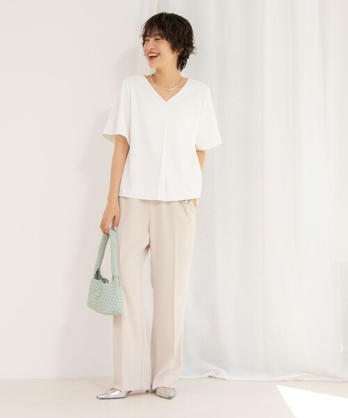 NOLLEYS ＳＯＰｈｉウールレディースパンツ新品 NOLLEY'S Sophi パンツ ウォッシャブルセミフレアイージーパンツ