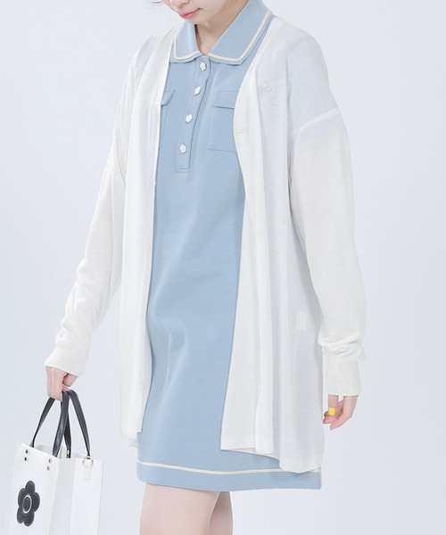 MARY QUANT。ロングカーディガン n306 MARY QUANT tops cardigan マリークワント トップス