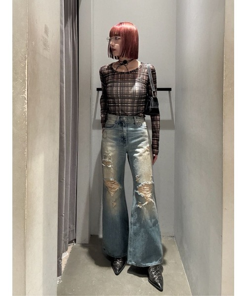 【スライ】BLUSH MULTI CHECK トップス SLY tシャツ BLUSH MULTI CHECK TOPS ブラッシュ マルチチェック