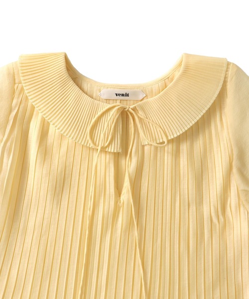 ワンピース VENIT / organza pleats dress(オーガンジープリーツワンピース VEE-5508-A)の画像