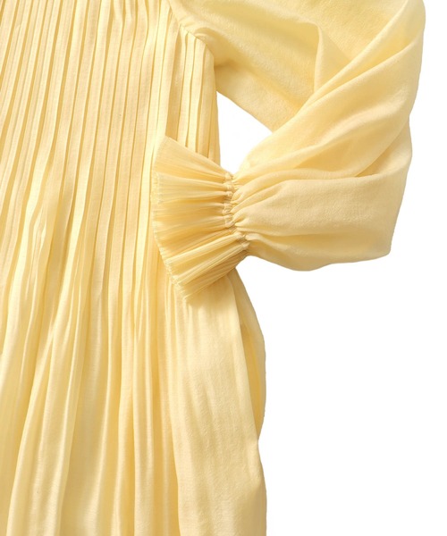 ワンピース VENIT / organza pleats dress(オーガンジープリーツワンピース VEE-5508-A)の画像