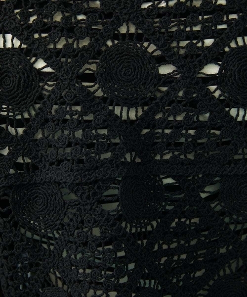 Jocomomola（ホコモモラ） カーディガン コード刺繍ショート丈