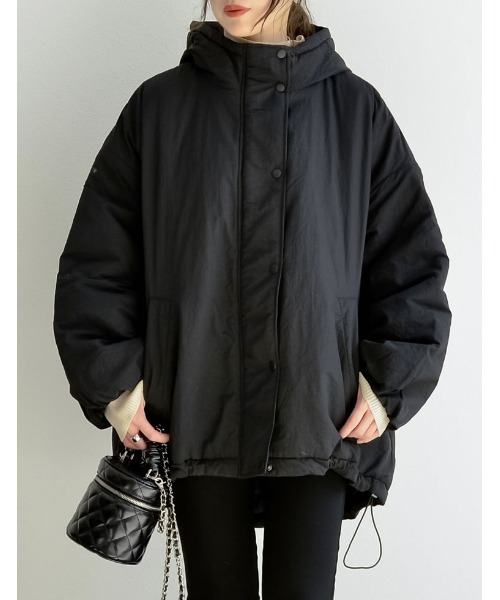 「Re:EDIT」 ブルゾン MEDIUM カーキ レディース_画像3