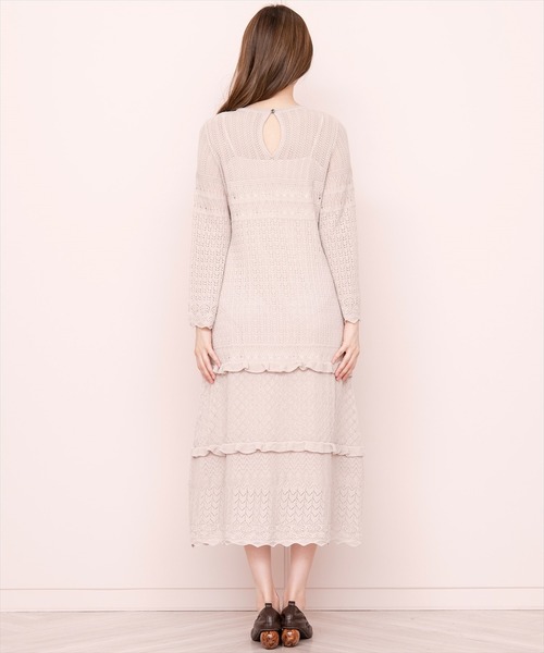 「WILLSELECTION」 ニットワンピース MEDIUM ピンク レディース_画像5