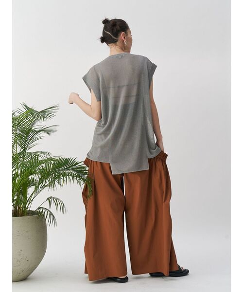 UN3D.（アンスリード） パンツ ROUND GATHER WIDE PT / ラウンド