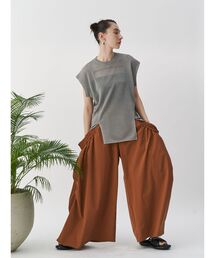 UN3D.（アンスリード） パンツ ROUND GATHER WIDE PT / ラウンド