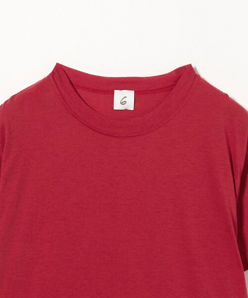 ロクコットンカシミヤベーシック25ssTシャツ 6(ROKU)＞コットンカシミヤ ベーシック 25SS Tシャツ（Tシャツ