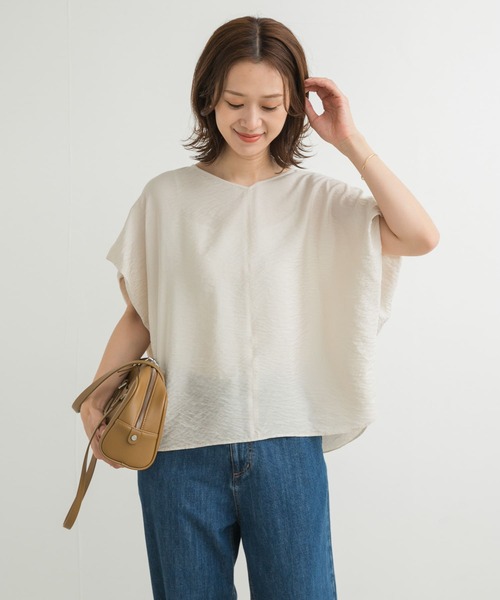 URBAN RESEARCH DOORS ブラウス シャツ バックタックコクーン