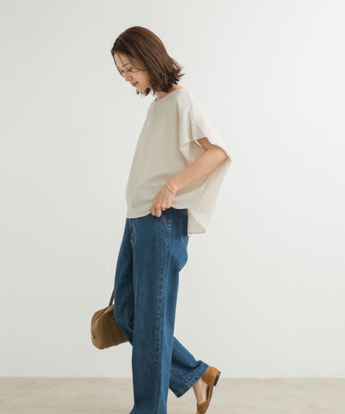 URBAN RESEARCH DOORS ブラウス シャツ バックタックコクーン