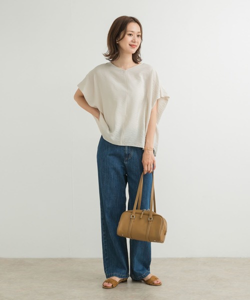 URBAN RESEARCH DOORS ブラウス シャツ バックタックコクーン