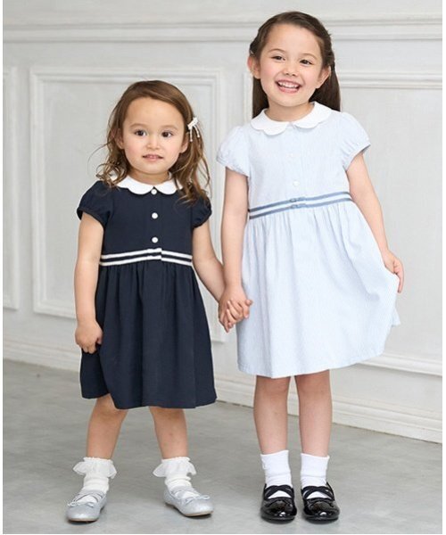 petit main ワンピース 「WIN COOL」衿ワンピース キッズ 子供服