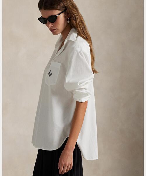 POLO RALPH LAUREN ブラウス シャツ オーバーサイズ フィット