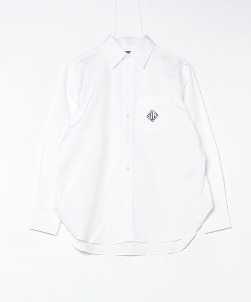ブラウス シャツ オーバーサイズ フィット ロゴ コットン シャツ レディース POLO RALPH LAUREN ブラウス シャツ オーバーサイズ フィット