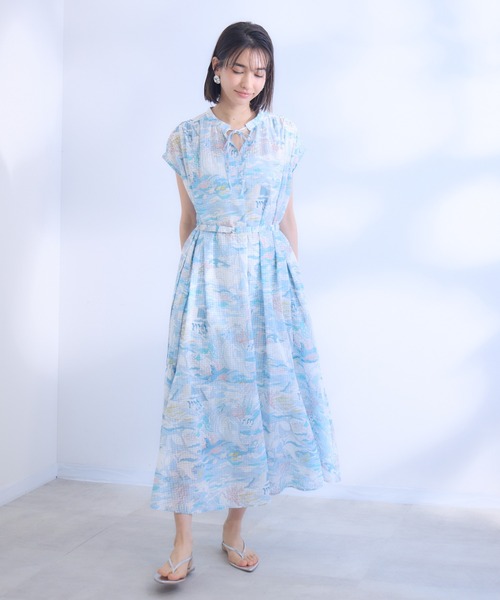 マリンワンピース❤︎ CHOPIN 女の子 子供服 キッズ ワンピース マリン サックス