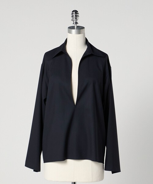 ブラウス シャツ 「LOEFF」W TORO スキッパー シャツ レディース