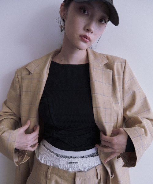 HONEY MI HONEY（ハニーミーハニー） tシャツ drawstring rib cutsew