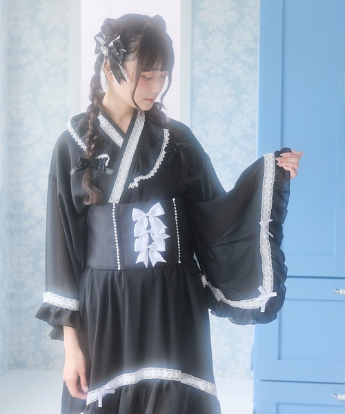 マイメロディ 浴衣 大人用 帯リボン付き♡ 最安値 リボンマイメロディ浴衣（結び帯付き2点セット） - メルカリ