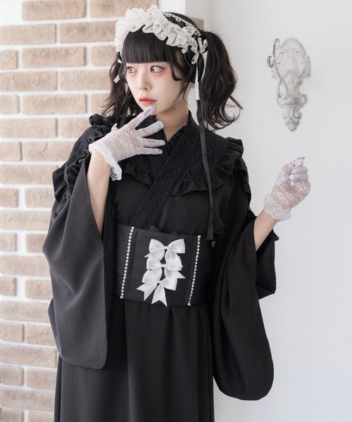 DearMyLove 浴衣 リボンパールデザイン帯 レディース : ZOZOTOWN Yahoo